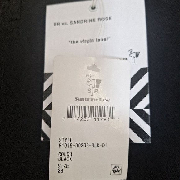 SANDRINE ROSE Free People Black High Rise Denim Casual Denim Jeans Pants Size 28 - Picture 3 of 8